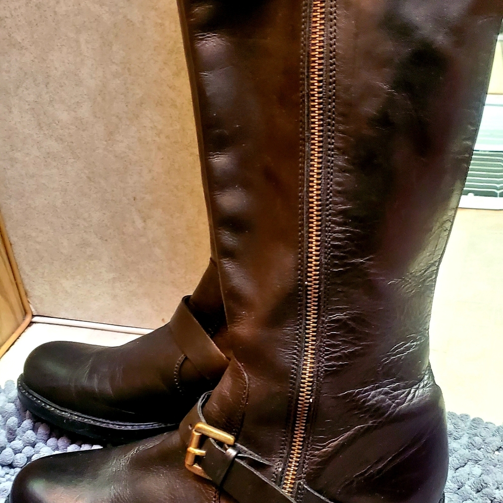 Leather Esprit Moto Boots